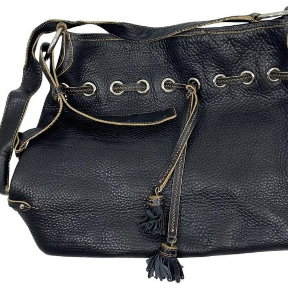Cole Haan Black Leather Crossbody Bag